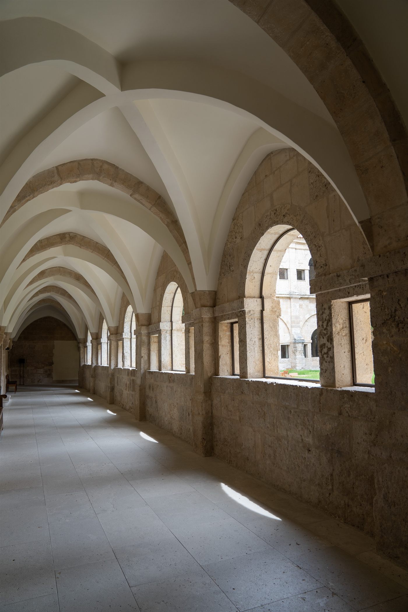 Interior del claustro de Abadía Retuerta